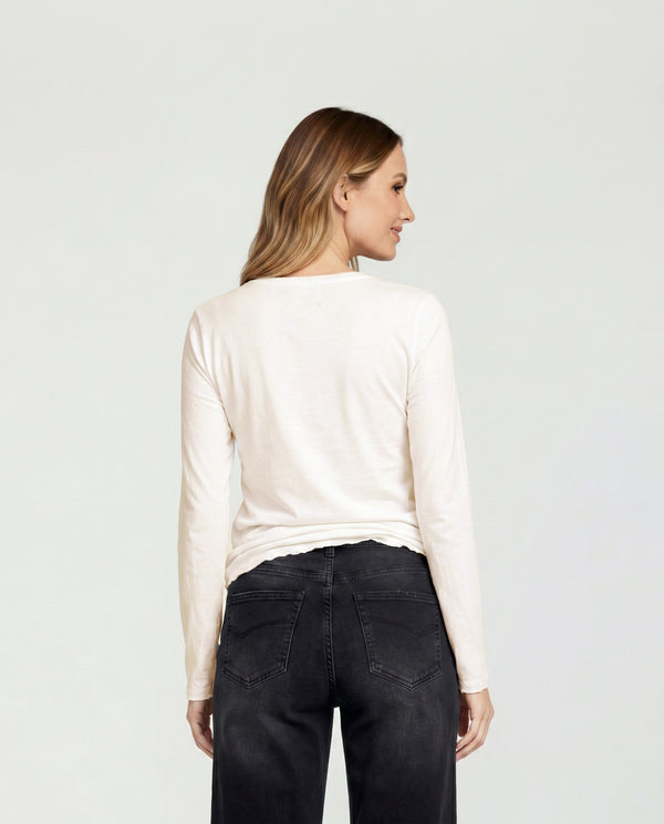 Polera Mujer Azzurra Beige Lineatré