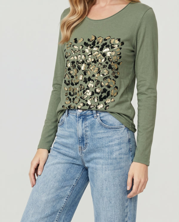 Polera Mujer Rosalia Militar Lineatré