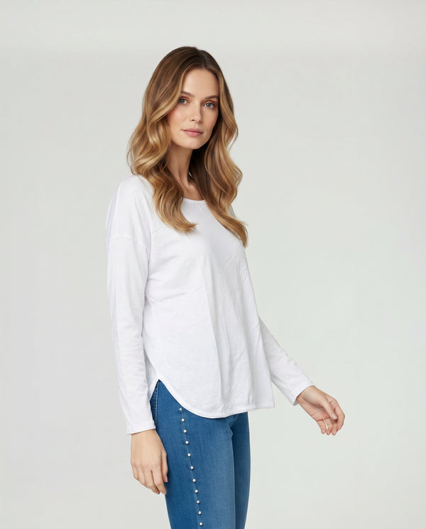 Polera Mujer Ortensia Blanco Lineatré