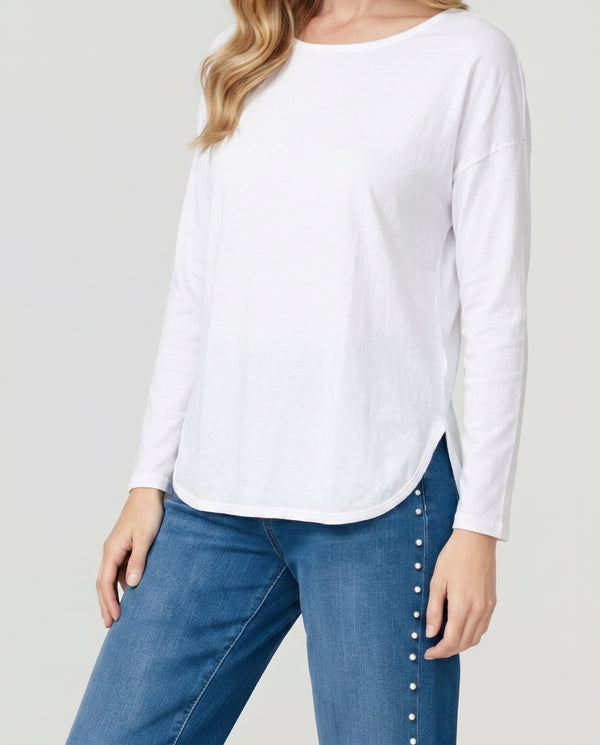 Polera Mujer Ortensia Blanco Lineatré