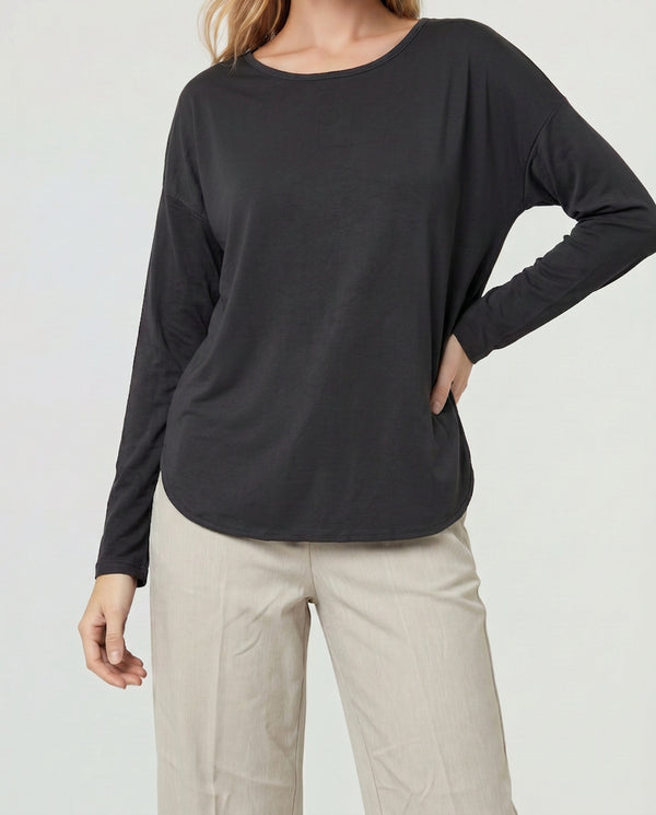 Polera Mujer Corinna Negro Lineatré