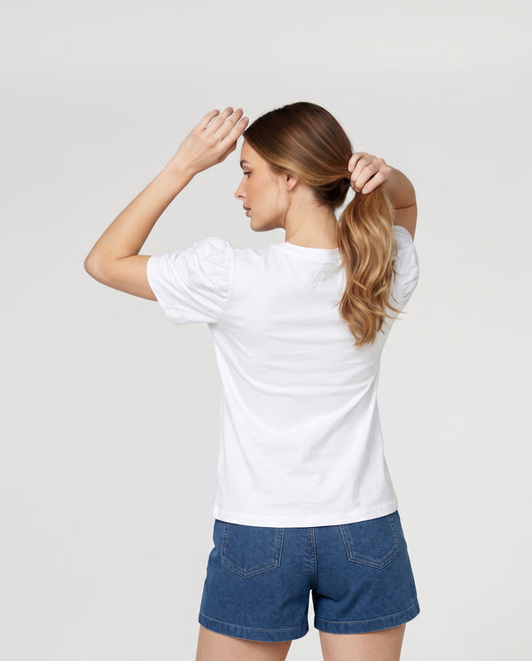 Polera Mujer Paola Blanco Lineatré