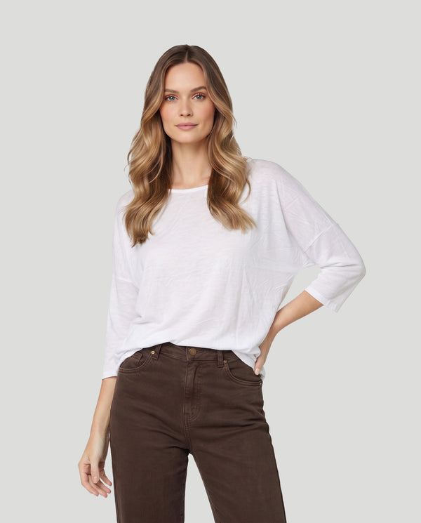 Polera Mujer Noemi Blanco Lineatré