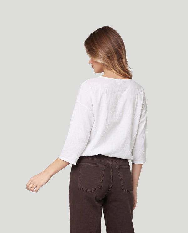 Polera Mujer Noemi Blanco Lineatré
