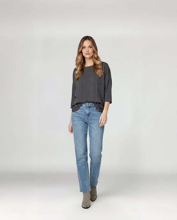 Polera Mujer Ottavia Negro Lineatré
