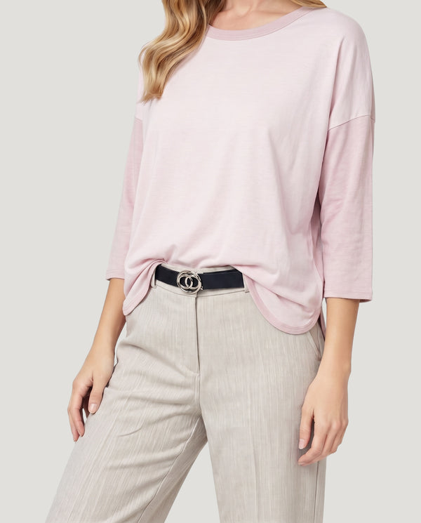 Polera Mujer Costanza Rosa Lineatré
