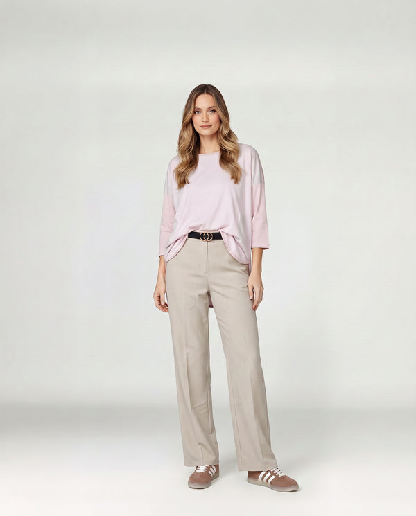Polera Mujer Costanza Rosa Lineatré