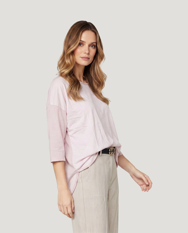Polera Mujer Costanza Rosa Lineatré