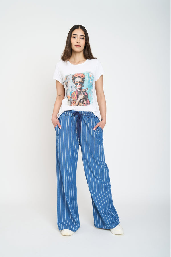 Polera Mujer Javiera Manga corta Frida Lineatre