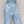  Enterito Mujer Largo Rebecca Jeans Azul Y Diseño De Flores Lineatre