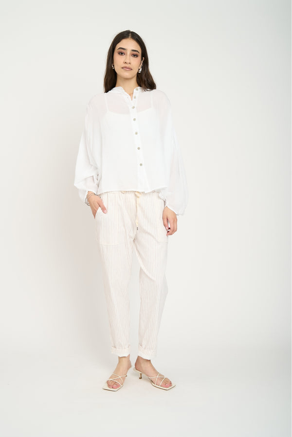 Pantalón Mujer Graziella Beige Lineatre