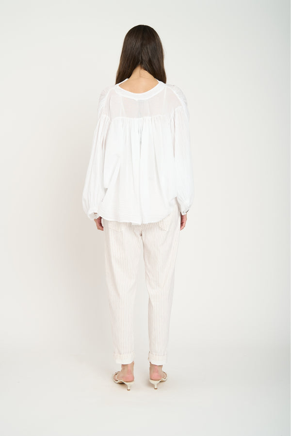 Pantalón Mujer Graziella Beige Lineatre