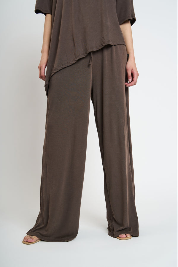 Twin Mujer Tea Cuello redondo Chocolate Lineatre