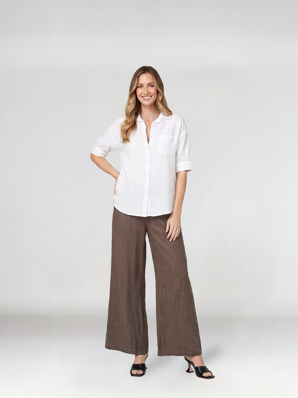 Blusa Mujer Chiara Escote en V Blanco Lineatre