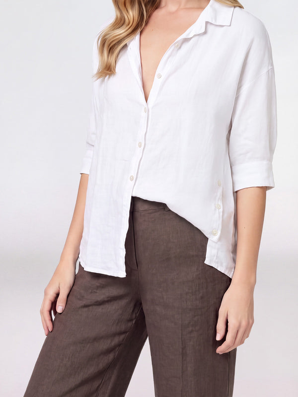 Blusa Mujer Chiara Escote en V Blanco Lineatre