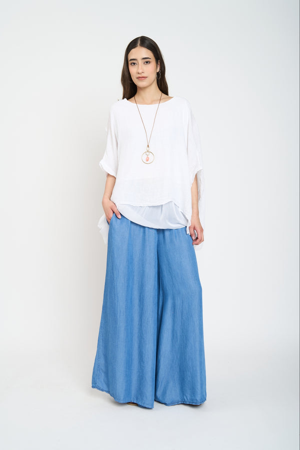 Blusa Mujer Valentina Blanco Lineatre