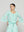 Blusa Mujer Benedetta De Encaje Manga Campana Verde Agua Lineatre
