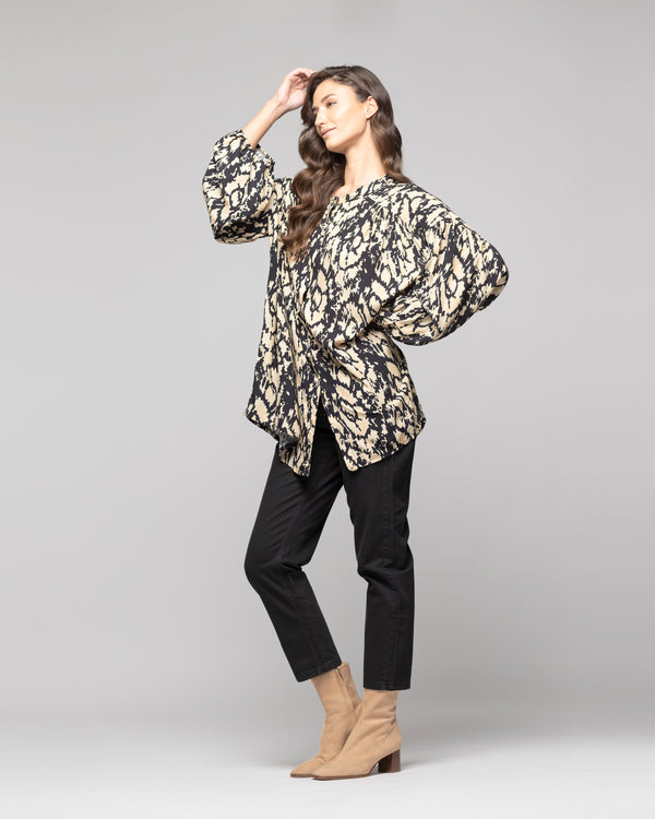 Blusón Mujer Amapola Beige Lineatre