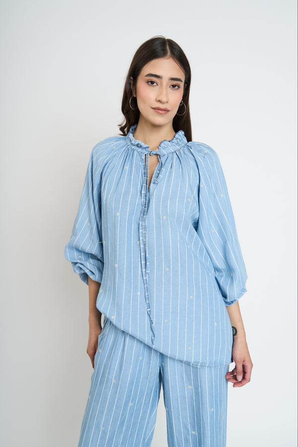 Blusa Mujer Paola Denim Lineatre