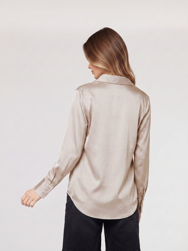 Blusa Mujer Emilia Beige Lineatré
