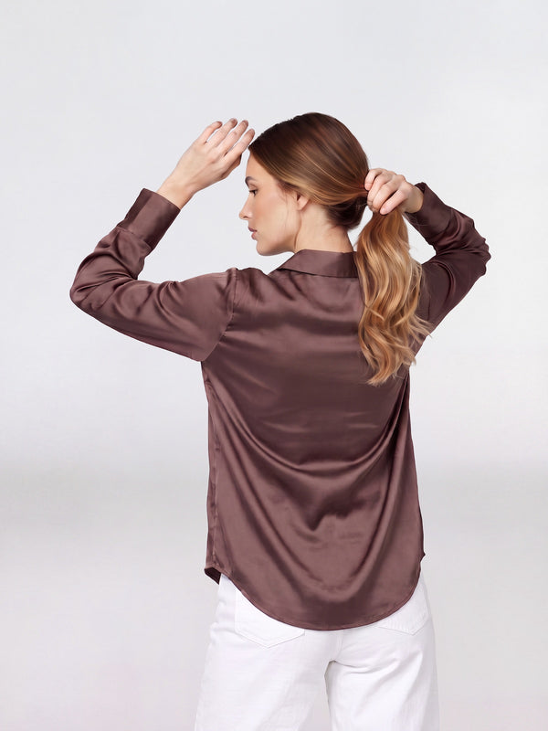 Blusa Mujer Emilia Chocolate Lineatré