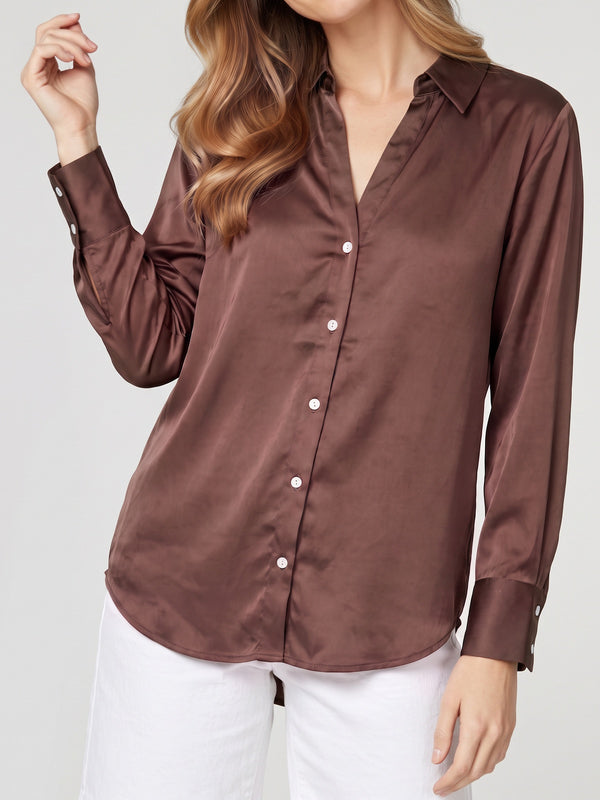 Blusa Mujer Emilia Chocolate Lineatré