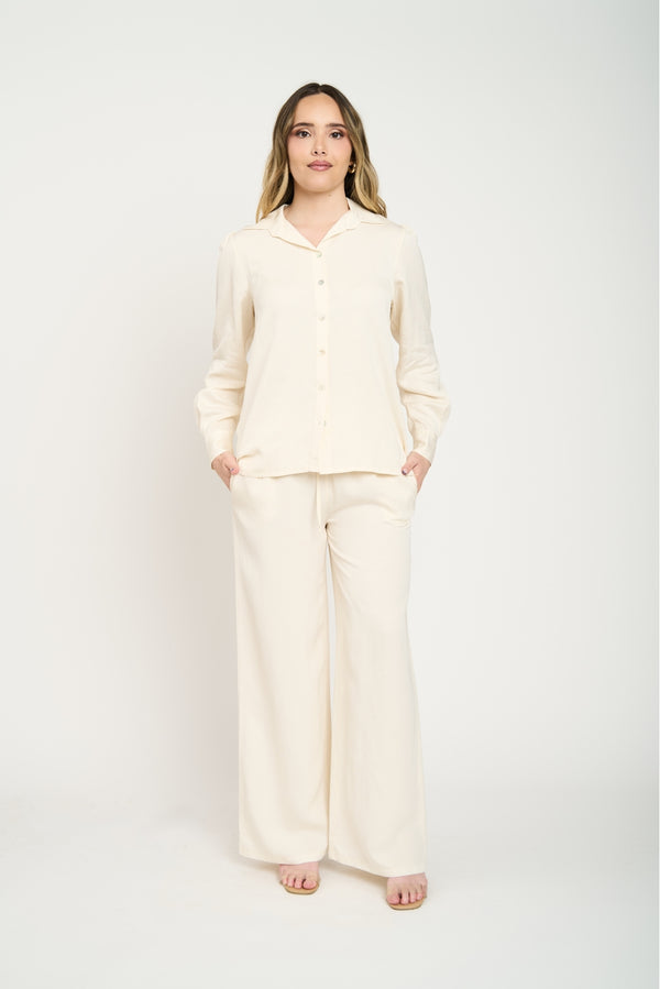 Pantalón Mujer Rafaela Crudo Lineatre
