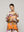 Blusa Mujer Brenna Tipo Satín Estampado Naranja Lineatre
