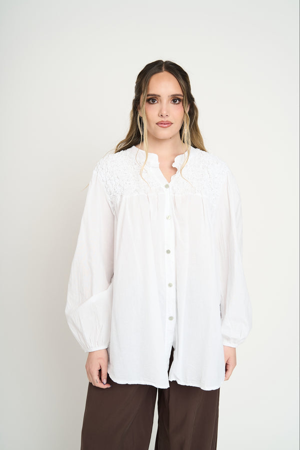 Blusa Mujer Alessandra Blanco Lineatre