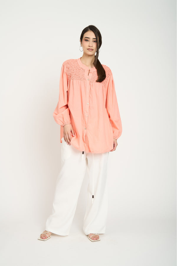 Blusa Mujer Alessandra Salmon Lineatre