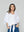 Blusa Mujer Benilda Lino Con Broderie Ajustable En La Cintura Blanca Lineatre