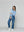 Blusa Mujer Benilda Lino Con Broderie Ajustable En La Cintura Celeste Lineatre