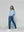 Blusa Mujer Benilda Lino Con Broderie Ajustable En La Cintura Celeste Lineatre