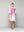Blusón Mujer Betania De Lino Con Estampado De Flores Fucsia Blanco Lineatre