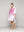 Blusón Mujer Betania De Lino Con Estampado De Flores Fucsia Blanco Lineatre