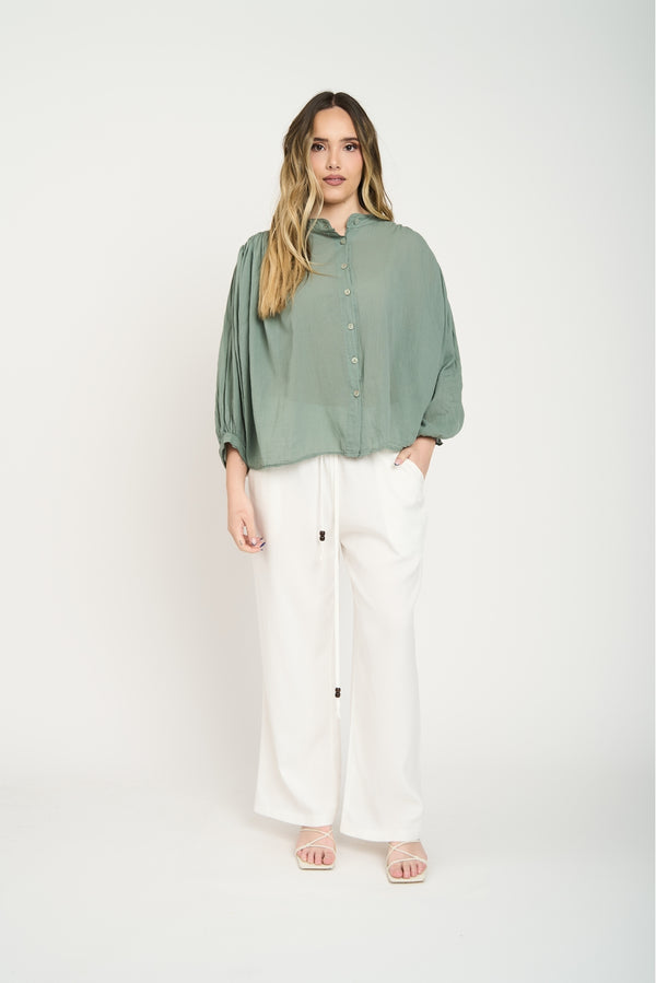 Blusa Mujer Renata Militar Lineatre