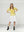 Blusa Mujer Veronica Relaxed Cuello en V Manga corta Amarillo Lineatre