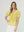 Blusa Mujer Veronica Relaxed Cuello en V Manga corta Amarillo Lineatre