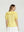 Blusa Mujer Veronica Relaxed Cuello en V Manga corta Amarillo Lineatre