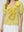 Blusa Mujer Veronica Relaxed Cuello en V Manga corta Amarillo Lineatre