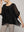 Blusa Mujer Boruta Mangas Murciélago Negra Lineatre