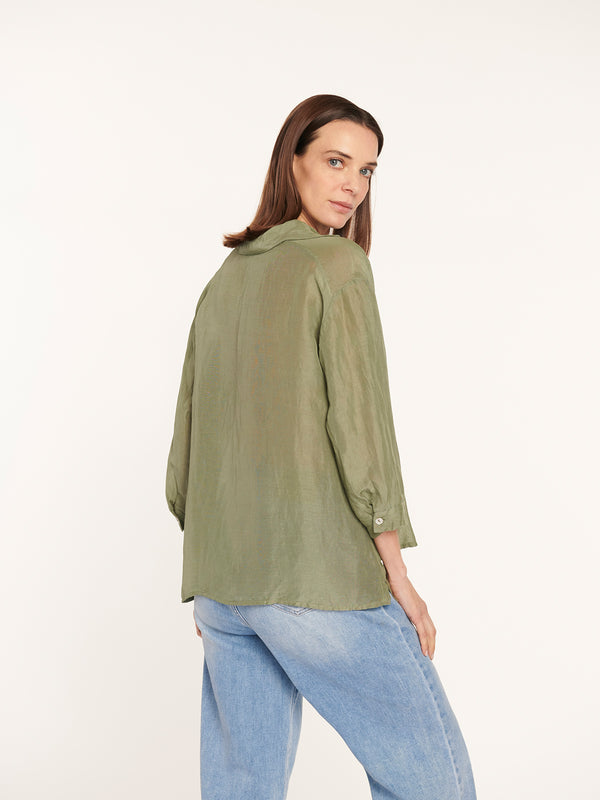 Blusa feliciana salvia