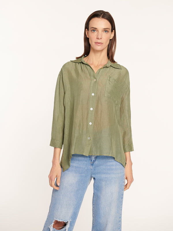 Blusa feliciana salvia