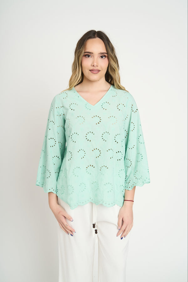 Blusa Mujer Fabiana Agua Lineatre