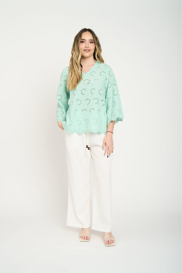 Blusa Mujer Fabiana Agua Lineatre