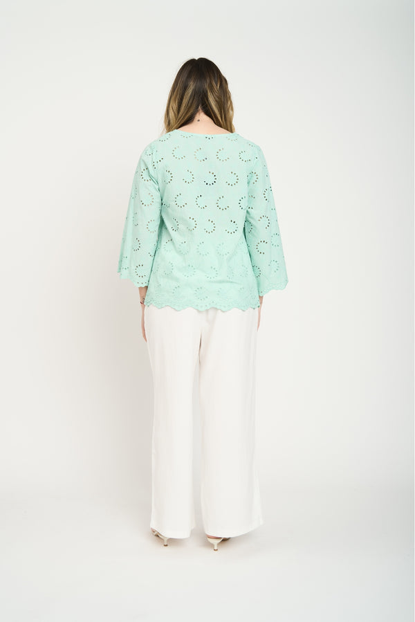 Blusa Mujer Fabiana Agua Lineatre