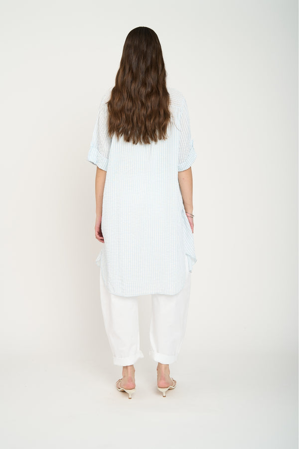 Pantalón Mujer Montserrat Largo Tiro Alto Blanco Lineatre