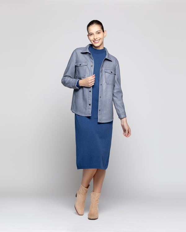 Camisa Mujer Briseida Azul Lineatre