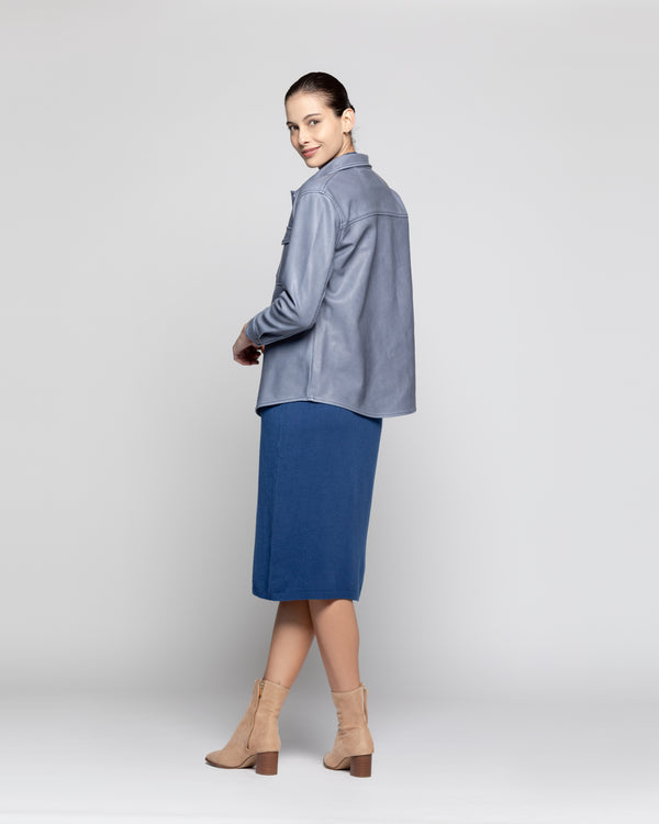 Camisa Mujer Briseida Azul Lineatre