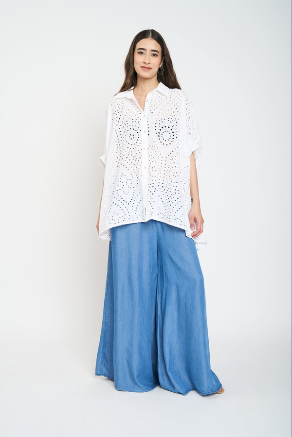 Blusa Mujer Valeria Blanco Lineatre